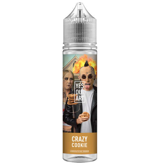 E-liquide Crazy Cookie Laboratoire Sense Yes Oui Art, flacon de 50 mL