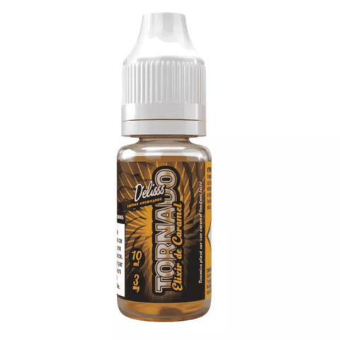 E-liquide Elixir de Caramel Tornado Delisss, flacon de 10 mL
