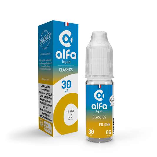 E-liquide FR-ONE Alfaliquid, flacon de 10 mL