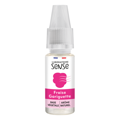 E-liquide Fraise Gariguette Laboratoire Sense, flacon de 10 mL