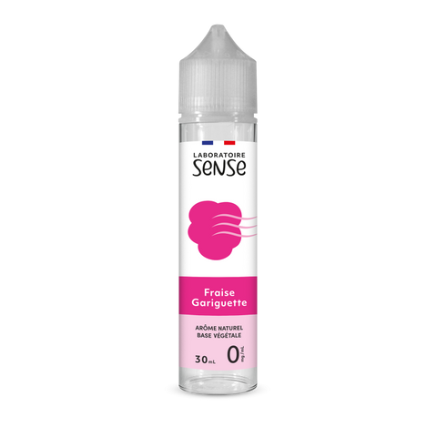 E-liquide Fraise Gariguette Laboratoire Sense, flacon de 30 mL
