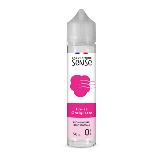 E-liquide Fraise Gariguette Laboratoire Sense, flacon de 30 mL