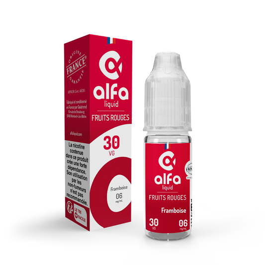 E-liquide Framboise Alfaliquid, flacon de 10 mL