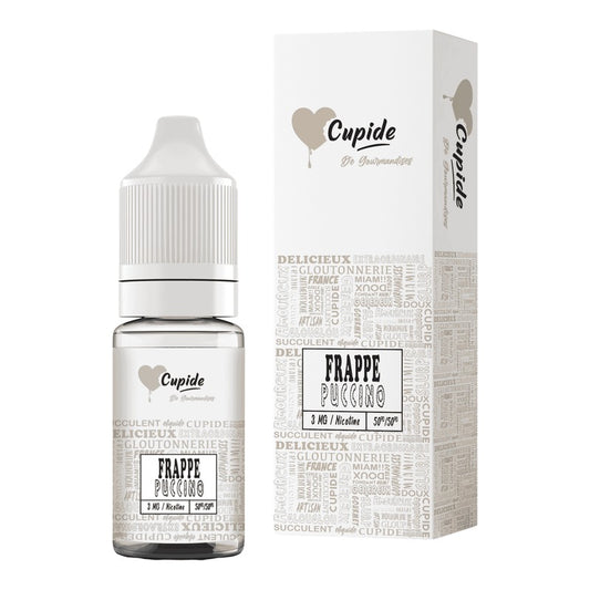E-liquide Frappé Puccino FUEL Cupide, flacon de 10 mL et sa boîte