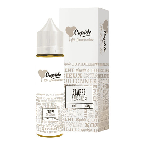 E-liquide Frappé Puccino FUEL Cupide, flacon de 50 mL et sa boîte