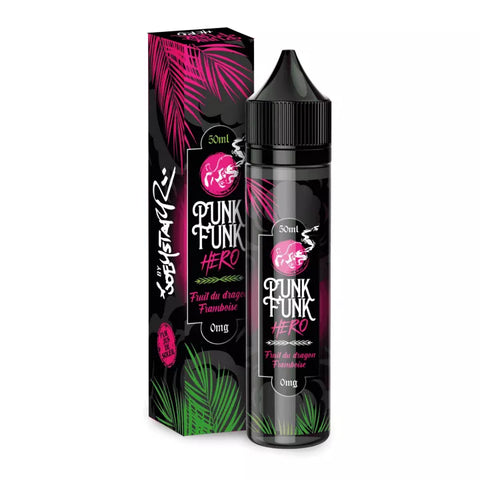 E-liquide Fruit du Dragon Framboise Vapeology Punk Funk Hero, flacon de 50 mL