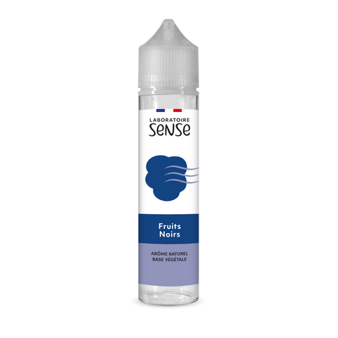 E-liquide Fruits Noirs Laboratoire Sense, flacon de 50 mL