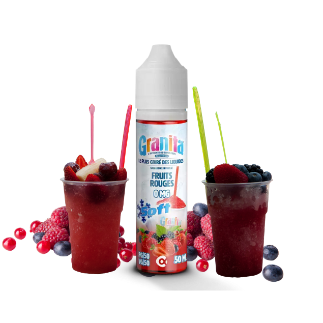 E-liquide Fruits Rouges Alfaliquid Granita Soft, flacon de 50 mL