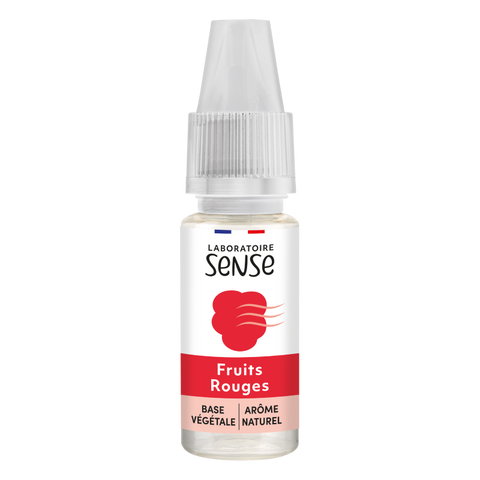 E-liquide Fruits Rouges Laboratoire Sense, flacon de 10 mL