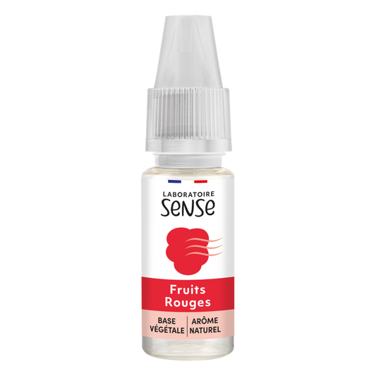 E-liquide Fruits Rouges Laboratoire Sense, flacon de 10 mL