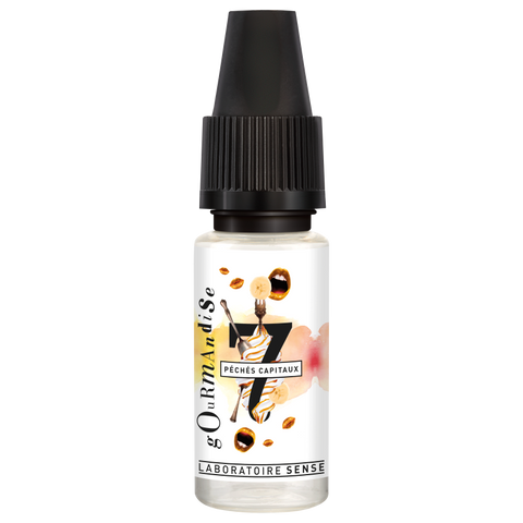 E-liquide Gourmandise Laboratoire Sense 7 Péchés Capitaux, flacon de 10 mL