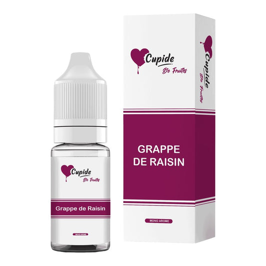 E-liquide Grappe de Raisin FUEL Cupide, flacon de 10 mL et sa boîte
