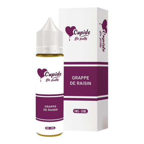 E-liquide Grappe de Raisin FUEL Cupide, flacon de 50 mL et sa boîte