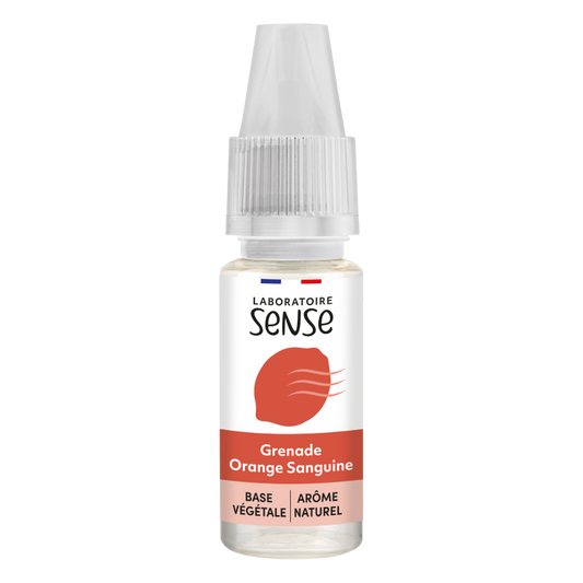 E-liquide Grenade Orange Sanguine Laboratoire Sense, flacon de 10 mL