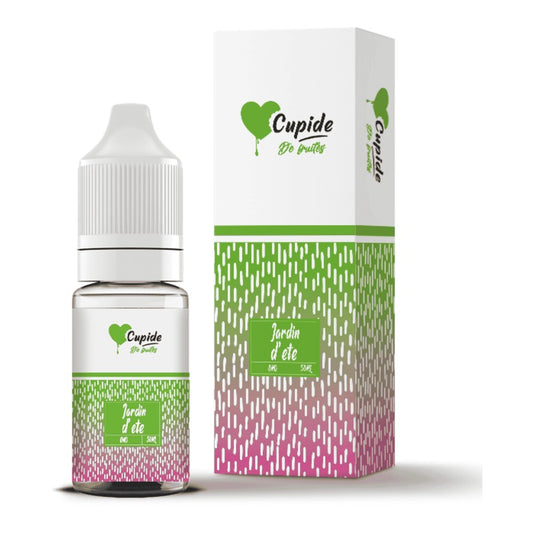 E-liquide Jardin d'Été FUEL Cupide, flacon de 10 mL et sa boîte