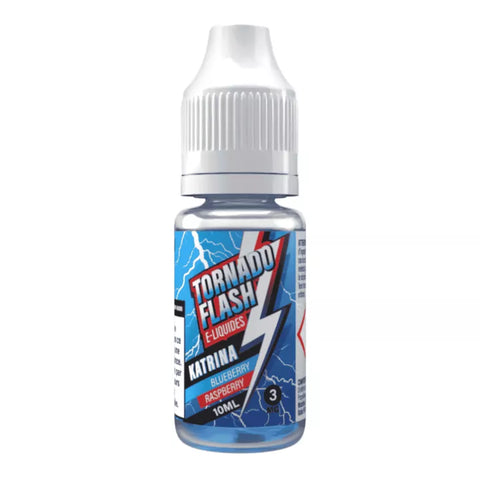 E-liquide Katrina Blueberry Raspberry Tornado Flash, flacon de 10 mL