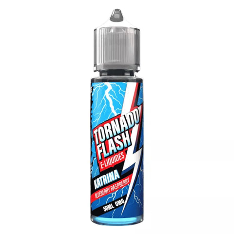 E-liquide Katrina Blueberry Raspberry Tornado Flash, flacon de 50 mL