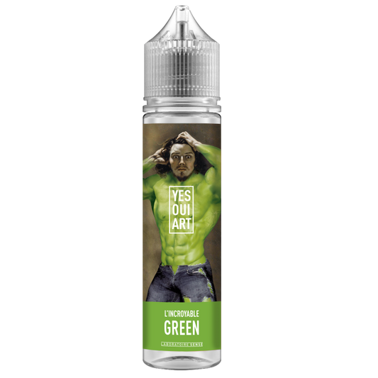 E-liquide L'Incroyable Green Laboratoire Sense Yes Oui Art, flacon de 50 mL