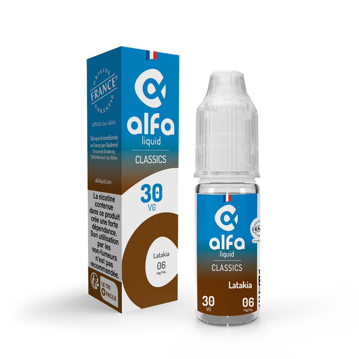E-liquide Latakia Alfaliquid, flacon de 10 mL
