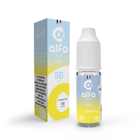 E-liquide Lemon Ice Alfaliquid, flacon de 10 mL