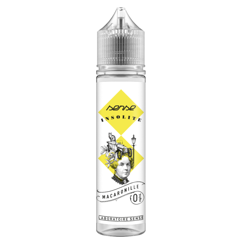 E-liquide Macaronille Laboratoire Sense Insolite, flacon de 50 mL