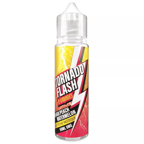 E-liquide Mango Peach Watermelon Tornado Flash, flacon de 50 mL