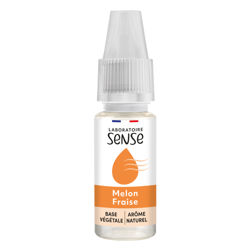 E-liquide Melon Fraise Laboratoire Sense, flacon de 10 mL