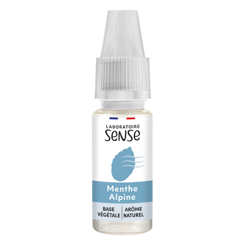 E-liquide Menthe Alpine Laboratoire Sense, flacon de 10 mL