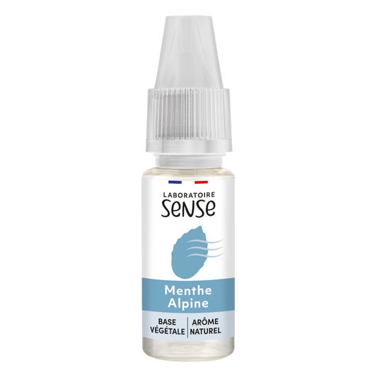 E-liquide Menthe Alpine Laboratoire Sense, flacon de 10 mL