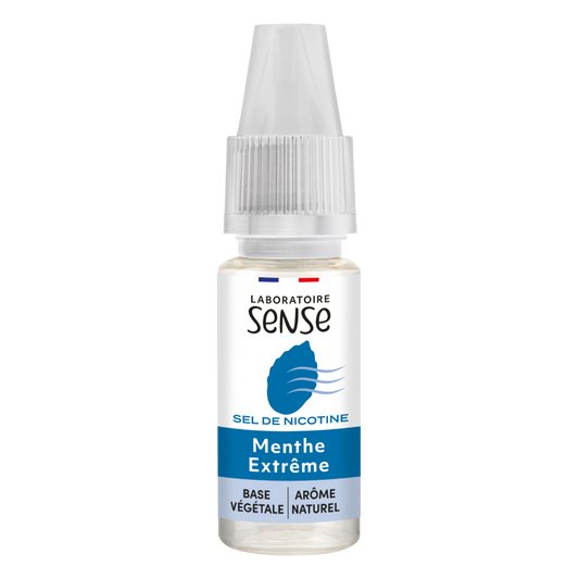 E-liquide Menthe Extrême Laboratoire Sense aux sels de nicotine, flacon de 10 mL