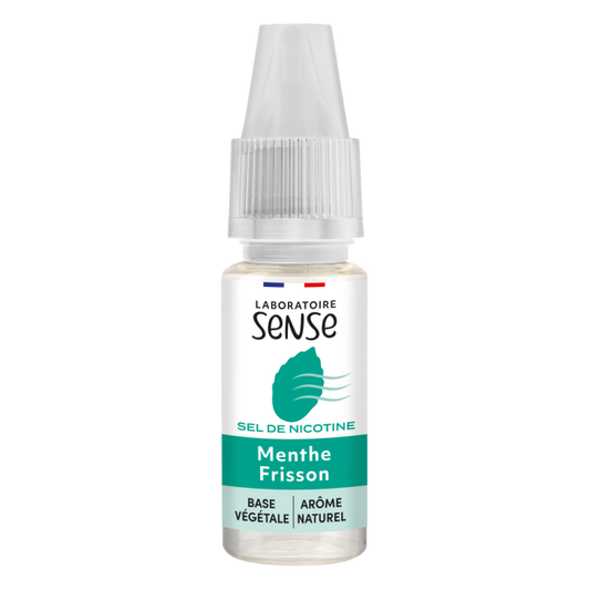 E-liquide Menthe Frisson Laboratoire Sense aux sels de nicotine, flacon de 10 mL