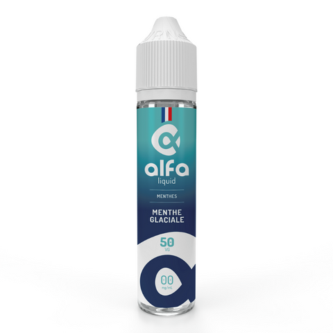 E-liquide Menthe Glaciale Alfaliquid, flacon de 50 mL