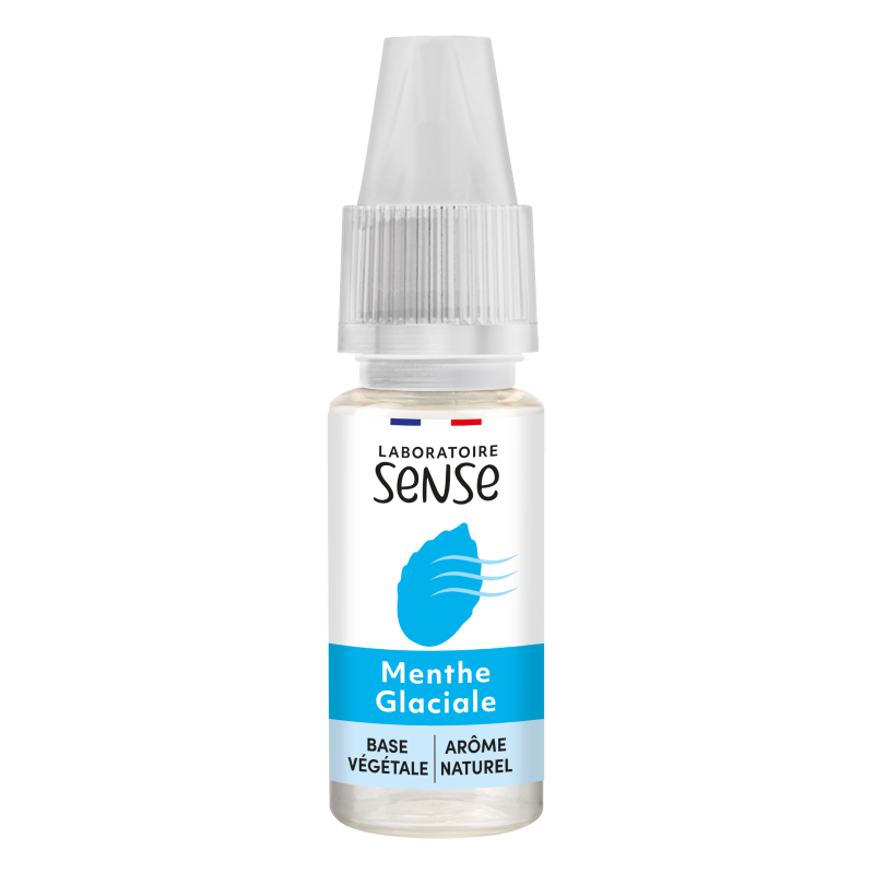 E-liquide Menthe Glaciale Laboratoire Sense, flacon de 10 mL