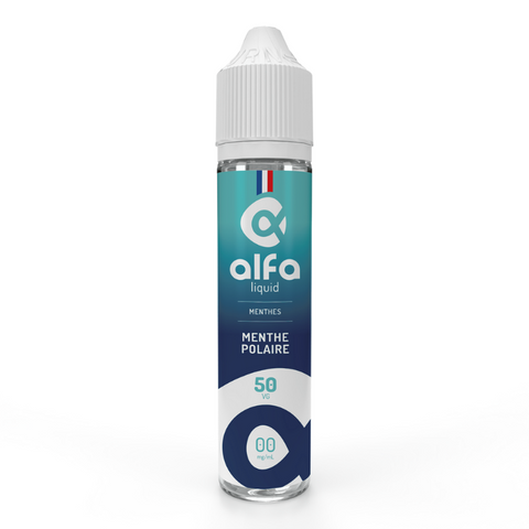 E-liquide Menthe Polaire Alfaliquid, flacon de 50 mL