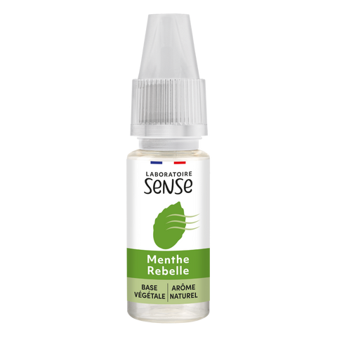 E-liquide Menthe Rebelle Laboratoire Sense, flacon de 10 mL
