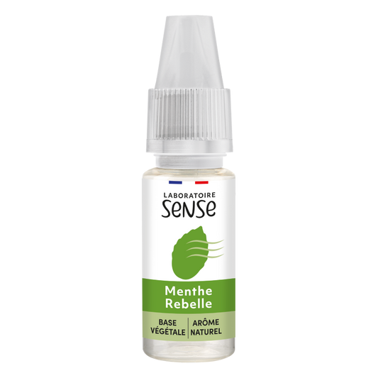 E-liquide Menthe Rebelle Laboratoire Sense, flacon de 10 mL