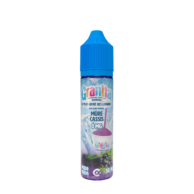E-liquide Mûre Cassis Alfaliquid Granita, flacon de 50 mL