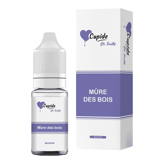 E-liquide Mûre des Bois FUEL Cupide, flacon de 10 mL et sa boîte
