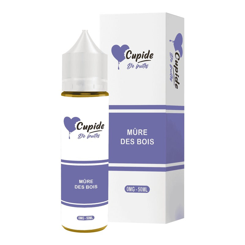 E-liquide Mûre des Bois FUEL Cupide, flacon de 50 mL et sa boîte