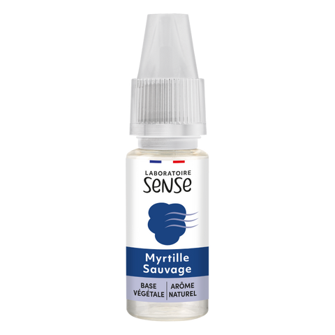 E-liquide Myrtille Sauvage Laboratoire Sense, flacon de 10 mL