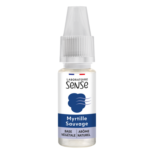 E-liquide Myrtille Sauvage Laboratoire Sense, flacon de 10 mL
