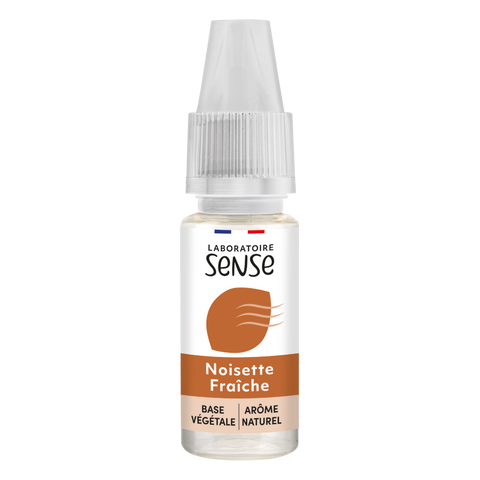 E-liquide Noisette Fraîche Laboratoire Sense, flacon de 10 mL