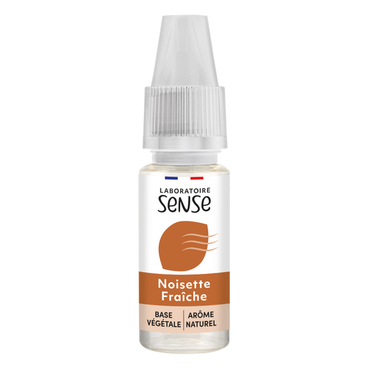 E-liquide Noisette Fraîche Laboratoire Sense, flacon de 10 mL