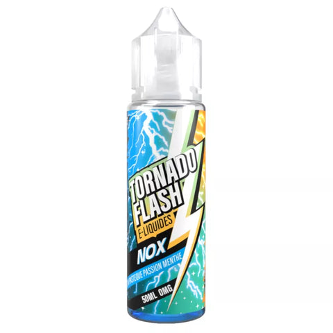E-liquide Nox Melon Pasteque Passion Menthe Tornado Flash, flacon de 50 mL