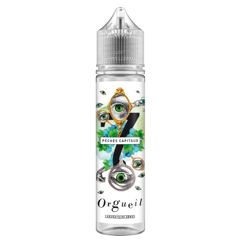 E-liquide Orgueil Laboratoire Sense 7 Péchés Capitaux, flacon de 50 mL