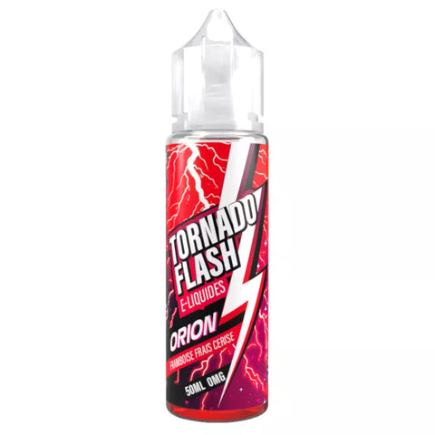 E-liquide Orion Framboise Frais Cerise Tornado Flash, flacon de 50 mL