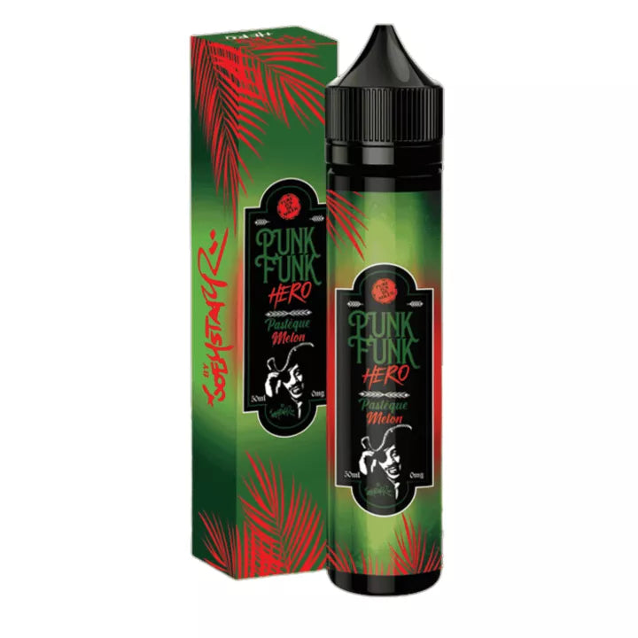E-liquide Pastèque Melon Vapeology Punk Funk Hero, flacon de 50 mL