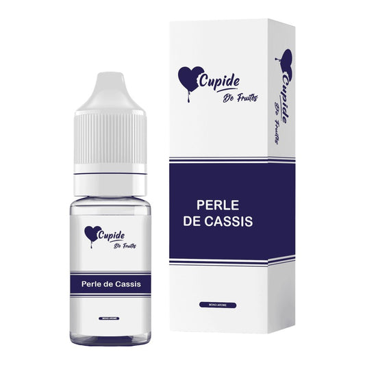 E-liquide Perle de Cassis FUEL Cupide, flacon de 10 mL et sa boîte