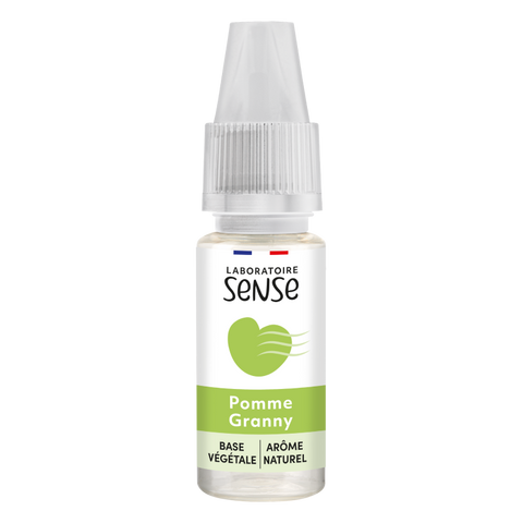 E-liquide Pomme Granny Laboratoire Sense, flacon de 10 mL
