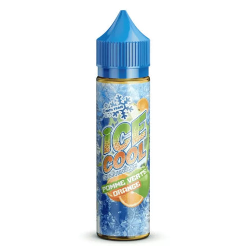 E-liquide Pomme Verte Orange Liquidarom Ice Cool, flacon de 50 mL